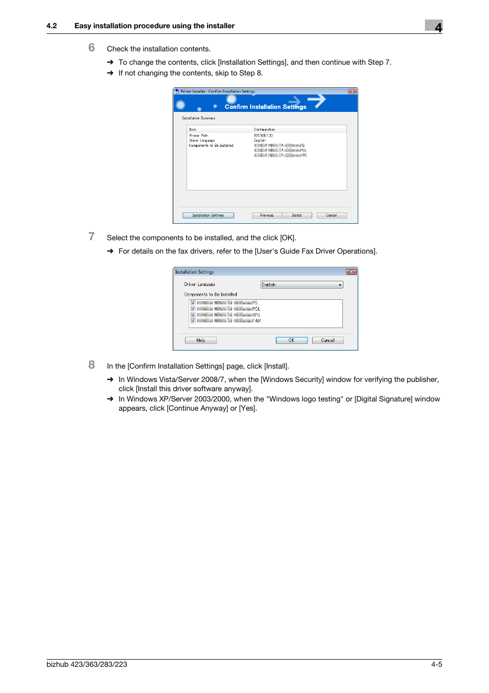 Konica Minolta BIZHUB 223 User Manual | Page 35 / 294