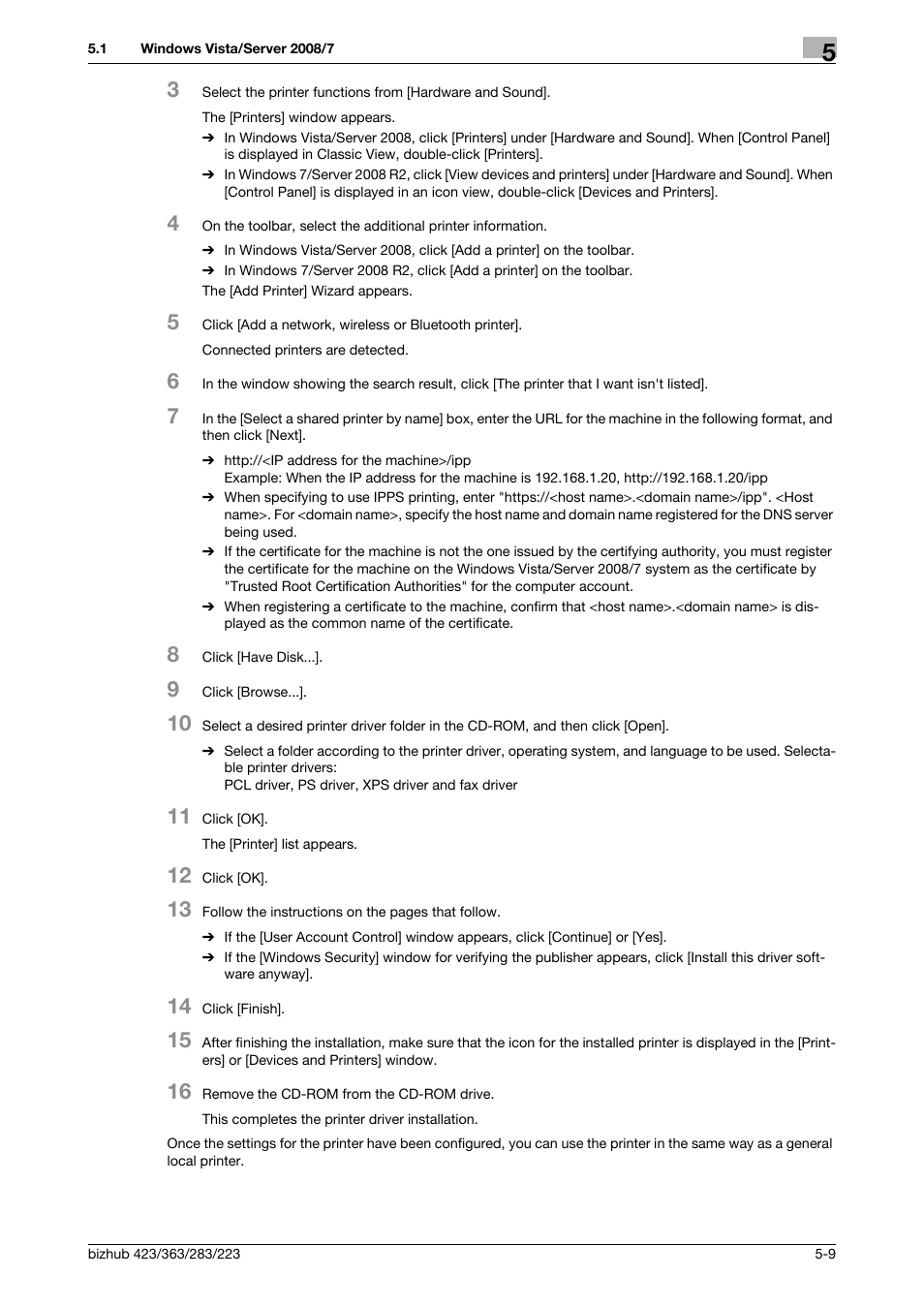 Konica Minolta BIZHUB 223 User Manual | Page 45 / 294