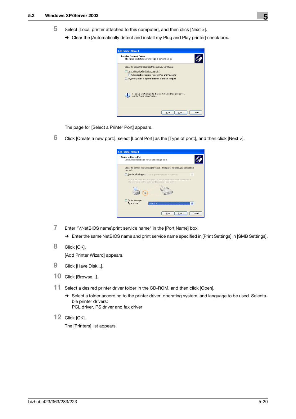 Konica Minolta BIZHUB 223 User Manual | Page 56 / 294