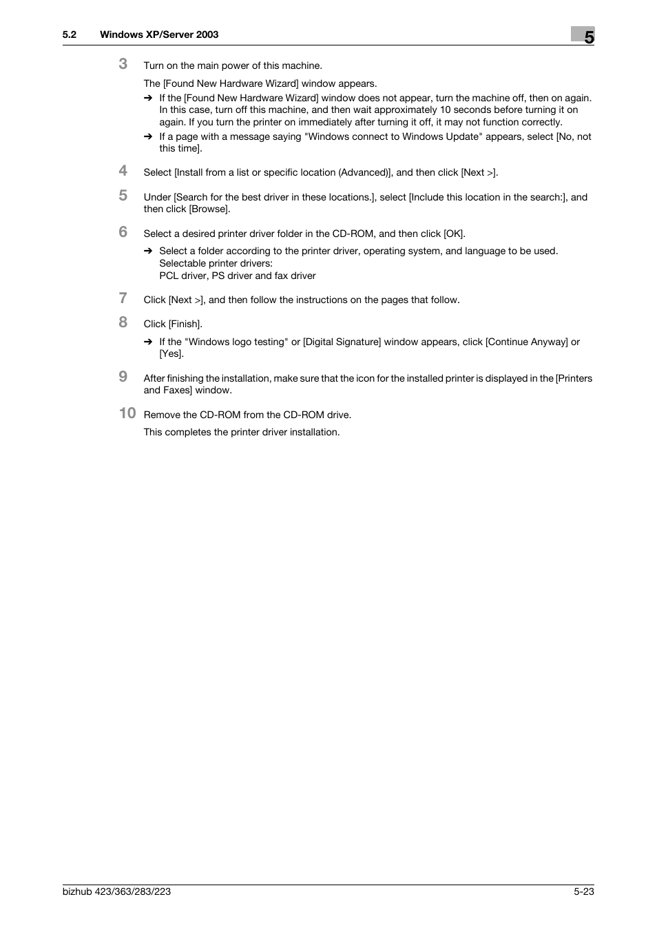 Konica Minolta BIZHUB 223 User Manual | Page 59 / 294