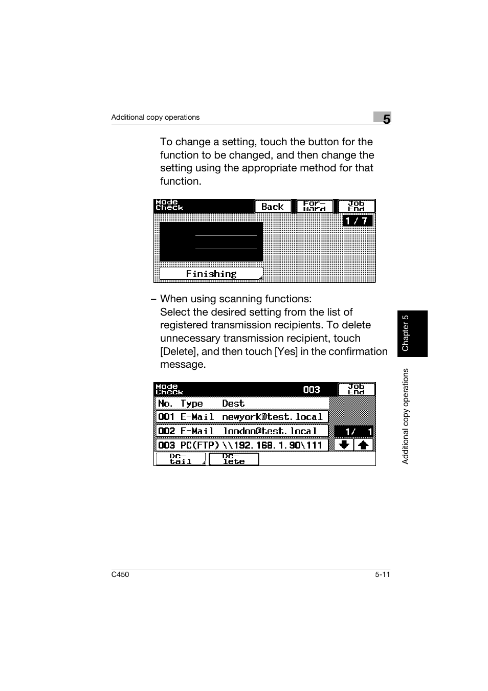 Konica Minolta BIZHUB C450 User Manual | Page 152 / 158