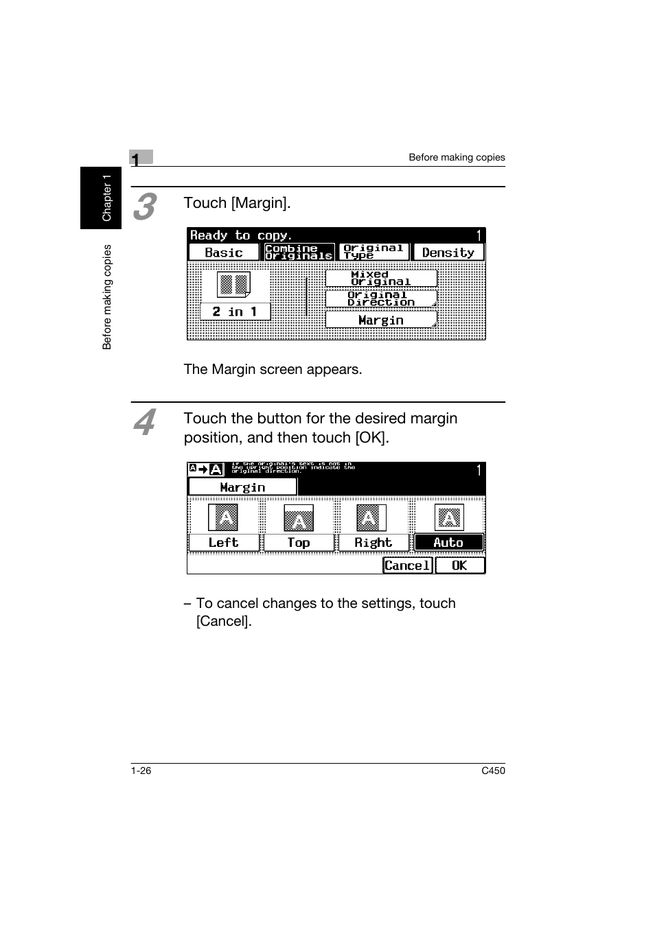 Konica Minolta BIZHUB C450 User Manual | Page 35 / 158