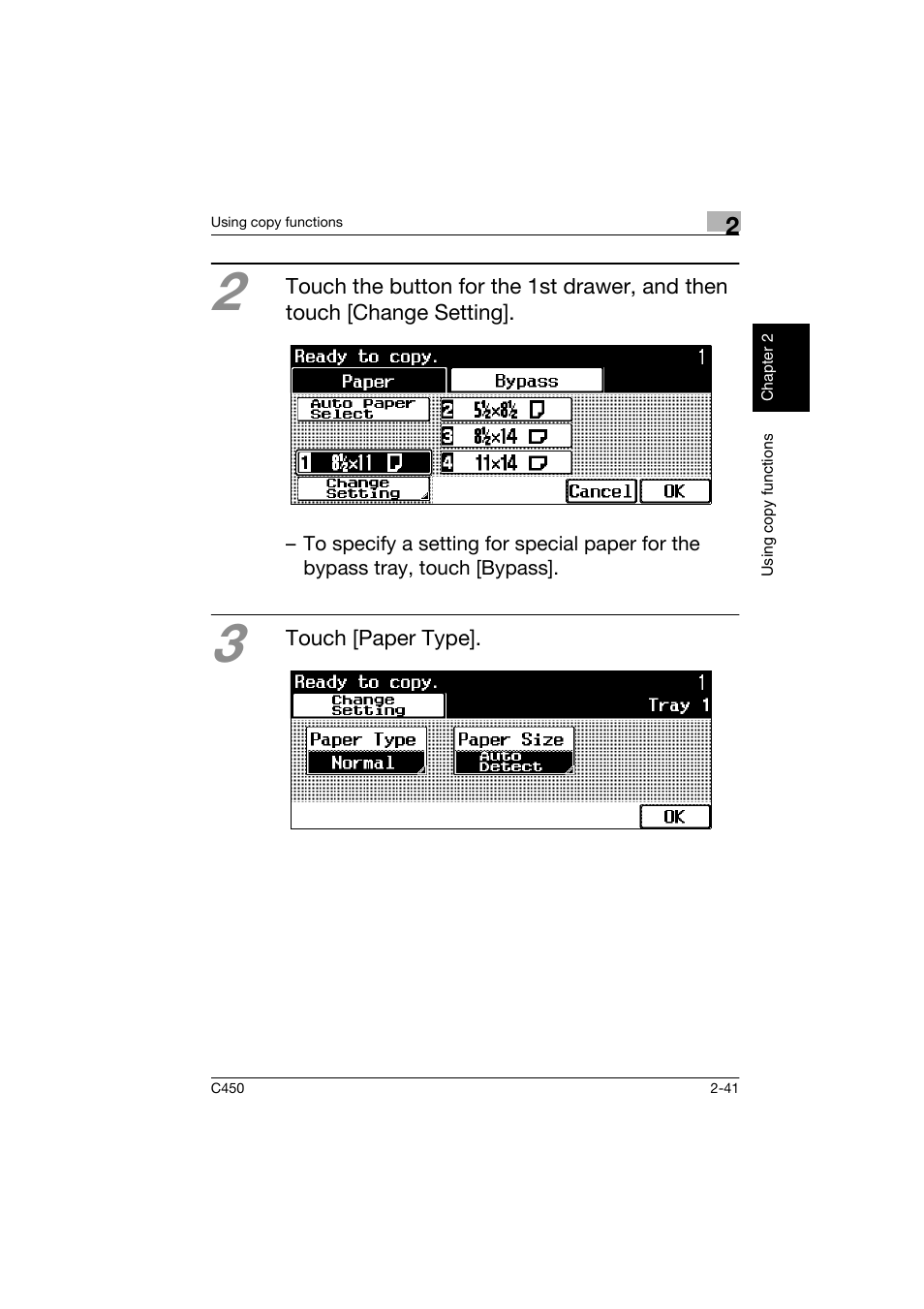 Konica Minolta BIZHUB C450 User Manual | Page 76 / 158