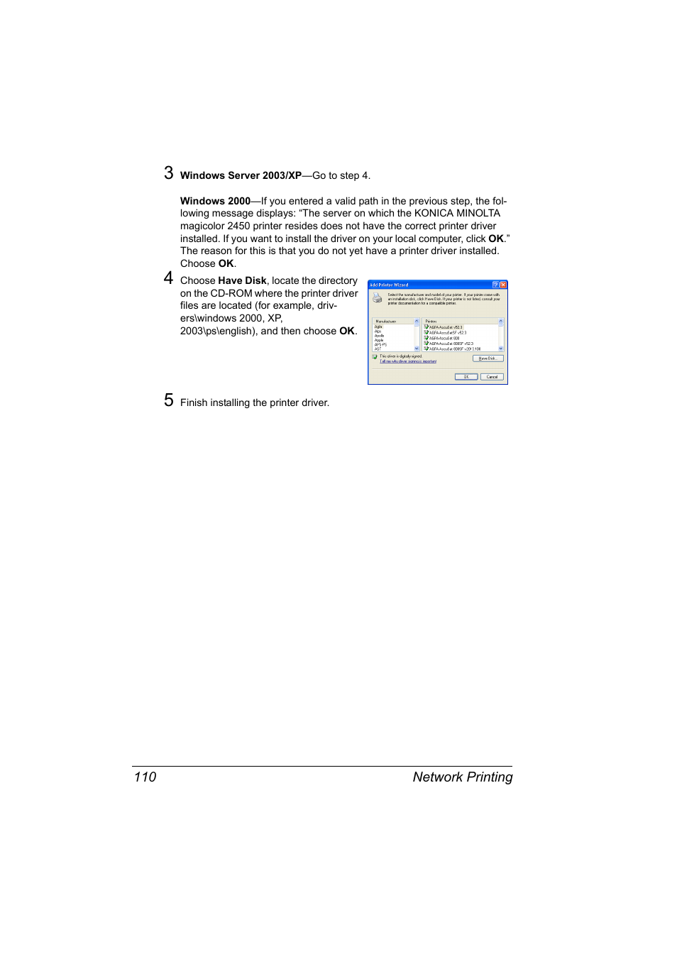 Konica Minolta Magicolor 2450 User Manual | Page 126 / 210