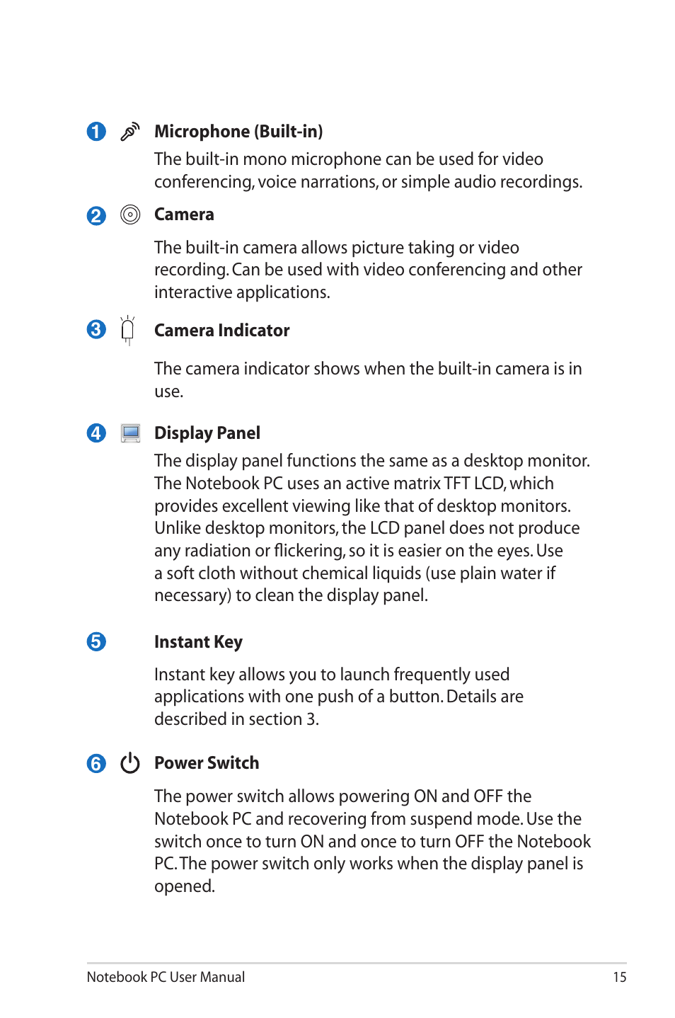 Asus E6934 User Manual | Page 15 / 118