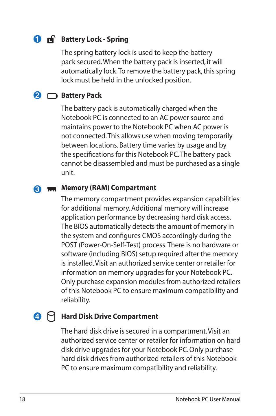 Asus E6934 User Manual | Page 18 / 118