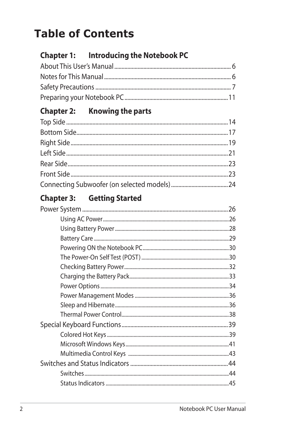 Asus E6934 User Manual | Page 2 / 118