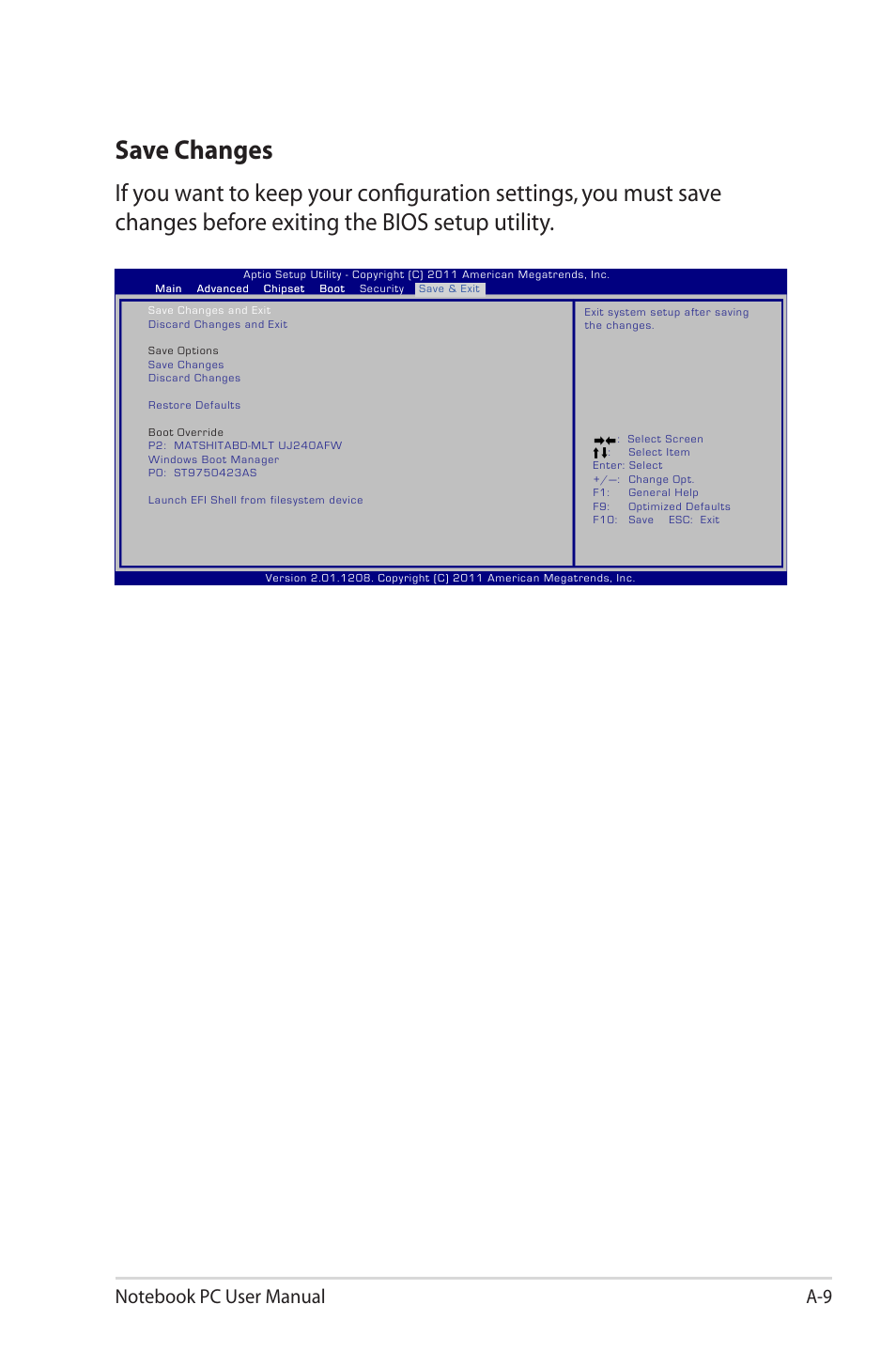 Save changes | Asus E6934 User Manual | Page 85 / 118