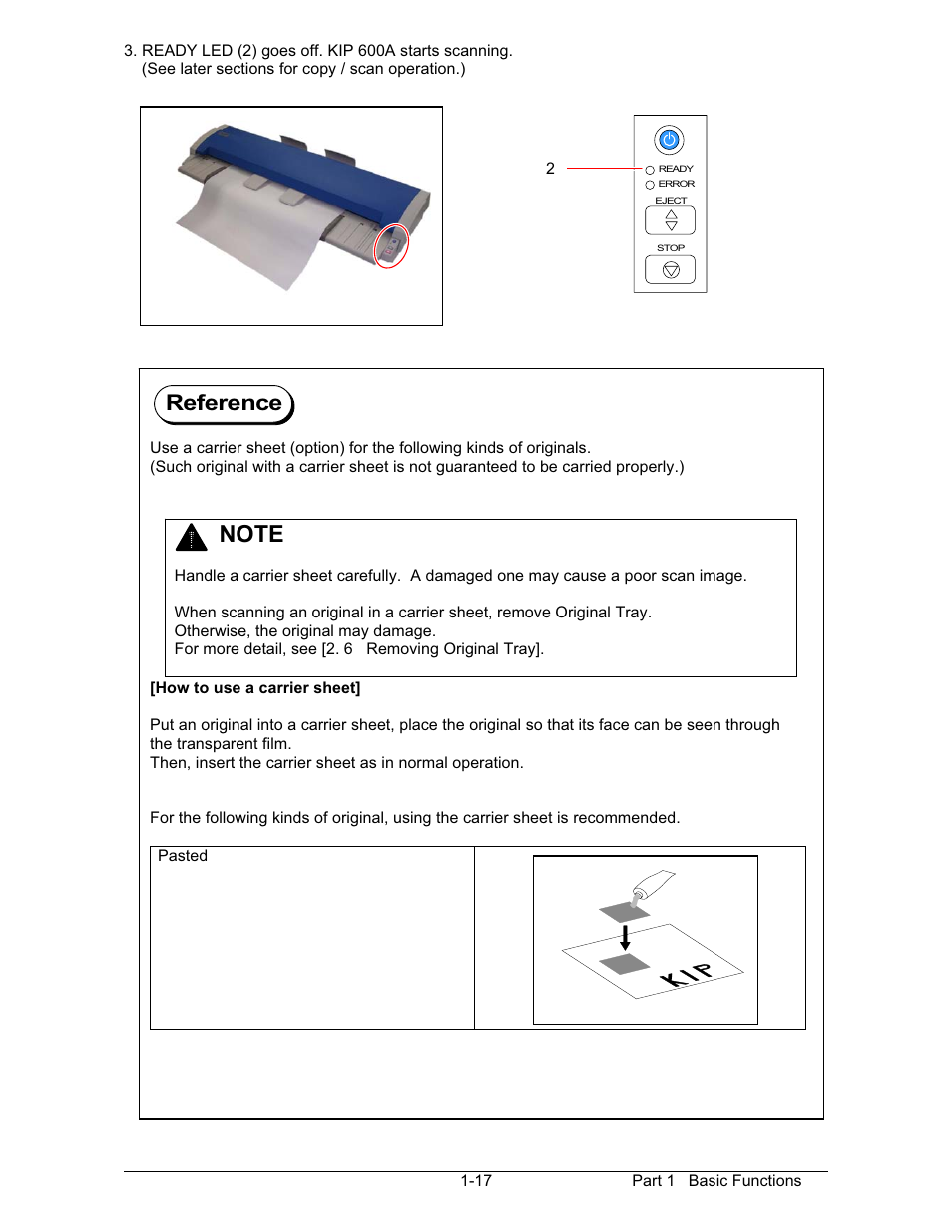 Reference | Konica Minolta KIP 600 Scanner User Manual | Page 23 / 151