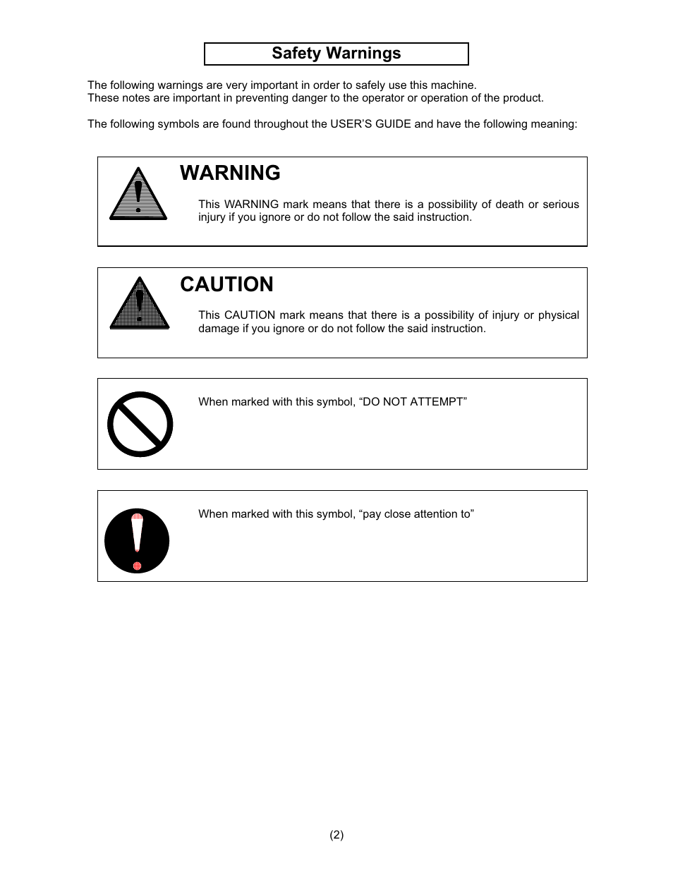 Warning, Caution, Safety warnings | Konica Minolta KIP 600 Scanner User Manual | Page 3 / 151