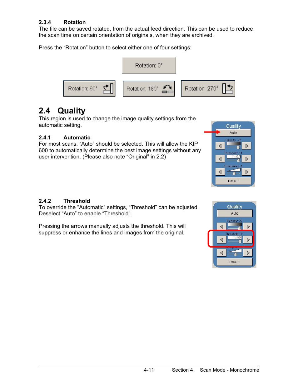 4 quality | Konica Minolta KIP 600 Scanner User Manual | Page 96 / 151