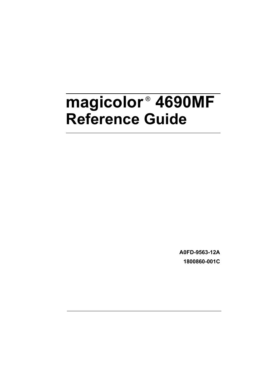 Konica Minolta magicolor 4690MF User Manual | 312 pages