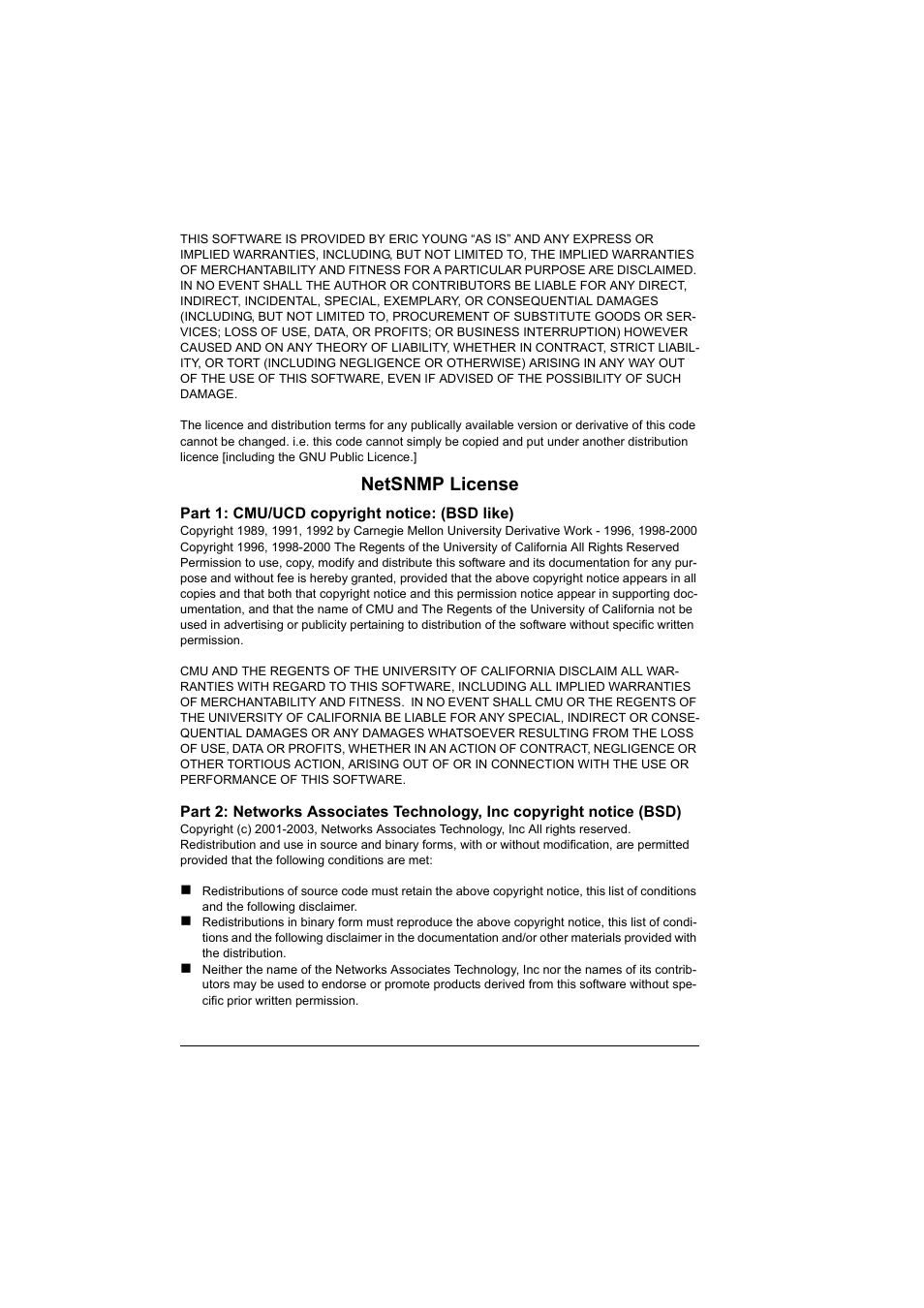 Netsnmp license | Konica Minolta magicolor 4690MF User Manual | Page 6 / 312