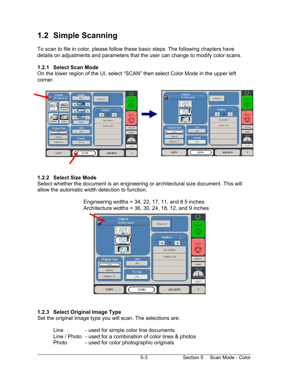 2 simple scanning | Konica Minolta KIP 2100 Scanner User Manual | Page 103 / 153