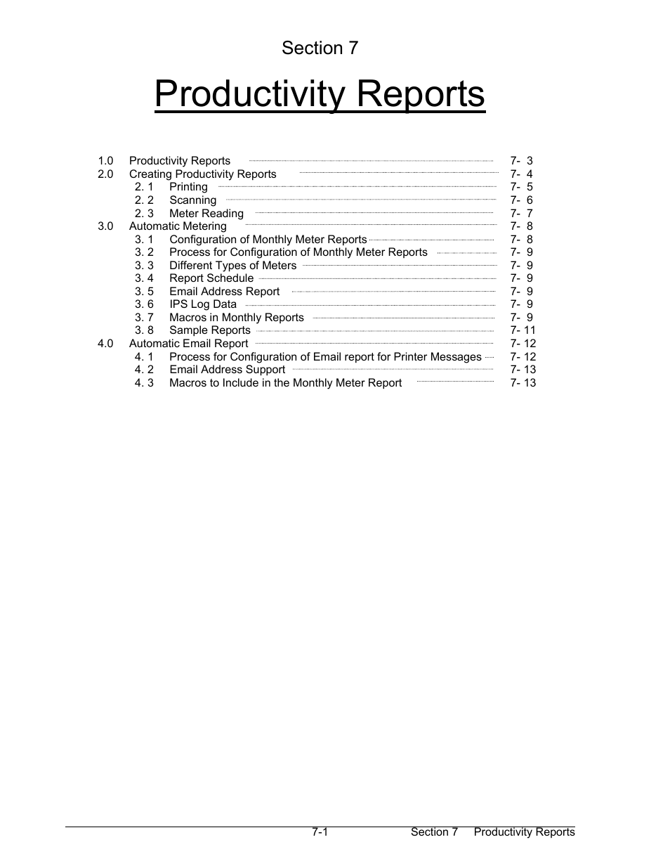 Prodcutivity reports, Productivity reports | Konica Minolta KIP 2100 Scanner User Manual | Page 140 / 153