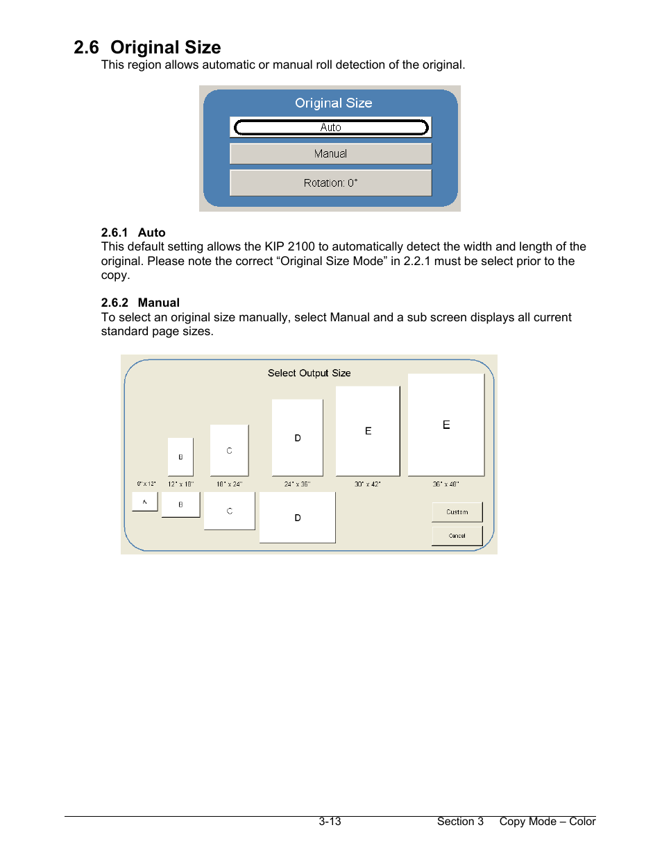 6 original size | Konica Minolta KIP 2100 Scanner User Manual | Page 69 / 153