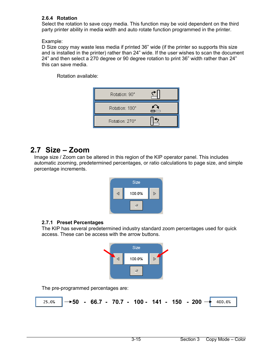 7 size – zoom | Konica Minolta KIP 2100 Scanner User Manual | Page 71 / 153