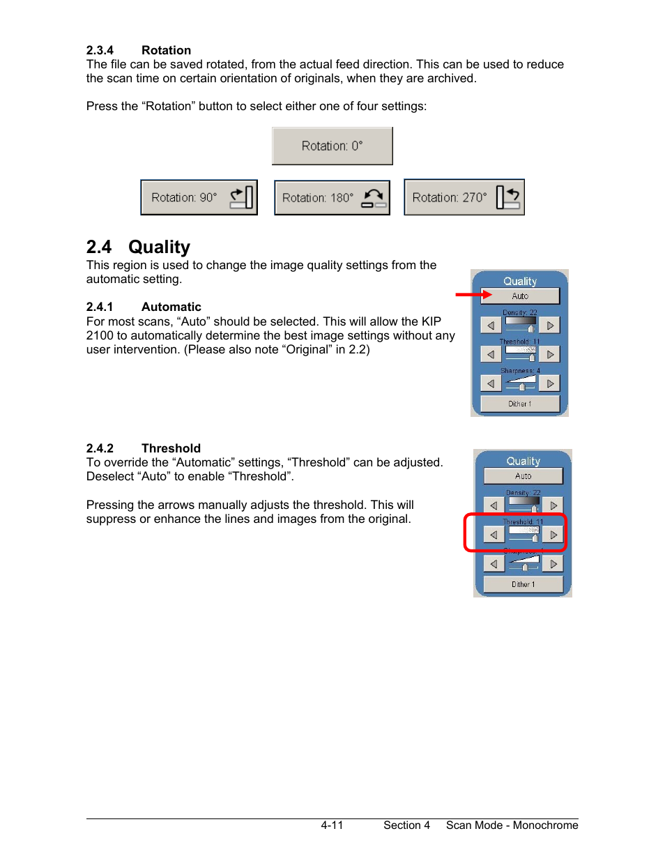 4 quality | Konica Minolta KIP 2100 Scanner User Manual | Page 85 / 153