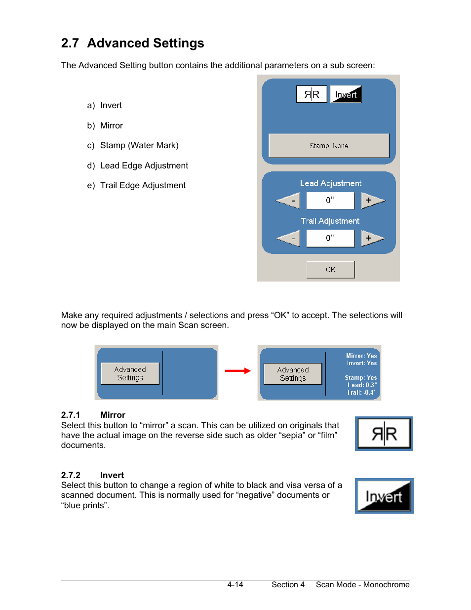 7 advanced settings | Konica Minolta KIP 2100 Scanner User Manual | Page 88 / 153