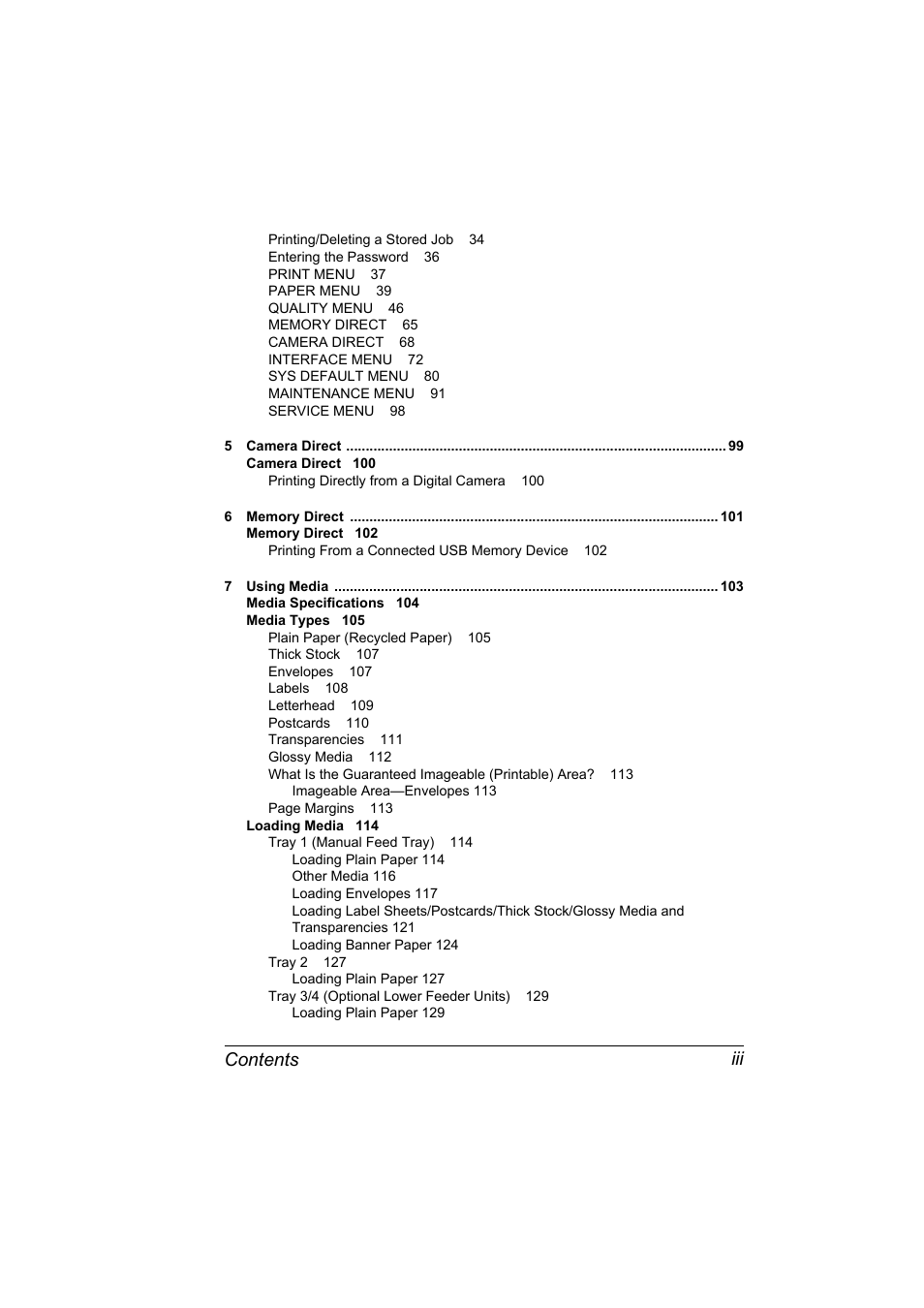 Contents iii | Konica Minolta bizhub C31P User Manual | Page 11 / 282