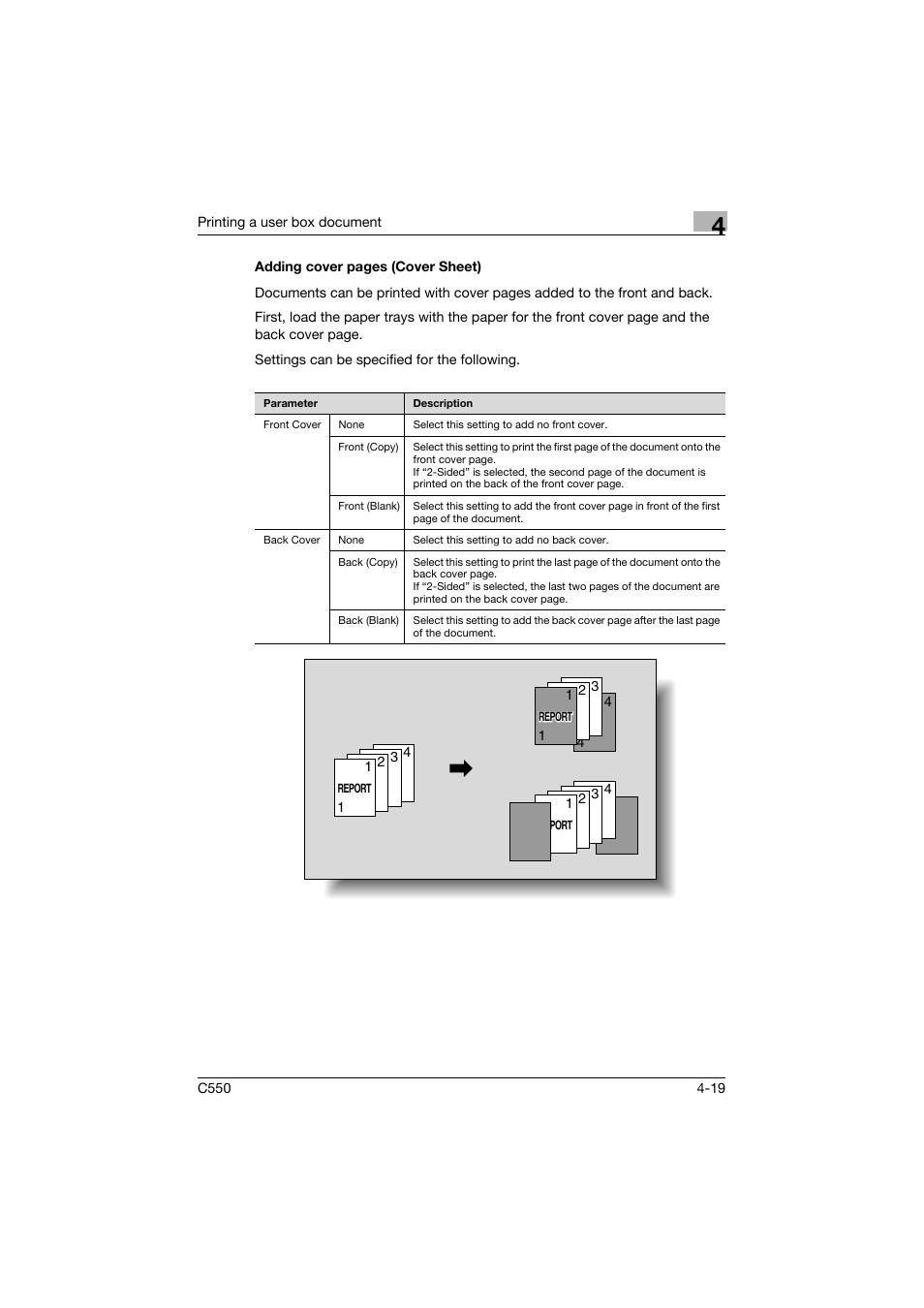 P. 4-19 | Konica Minolta bizhub C550 User Manual | Page 156 / 359