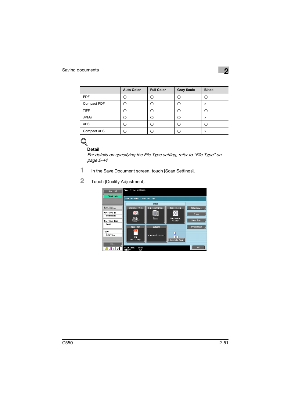 Konica Minolta bizhub C550 User Manual | Page 87 / 359