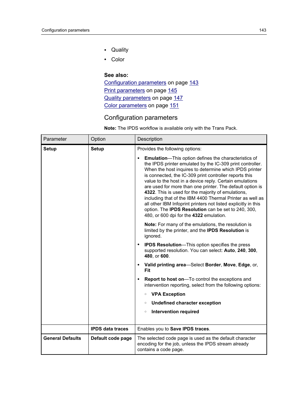 Configuration parameters | Konica Minolta bizhub PRESS C1060 User Manual | Page 153 / 270