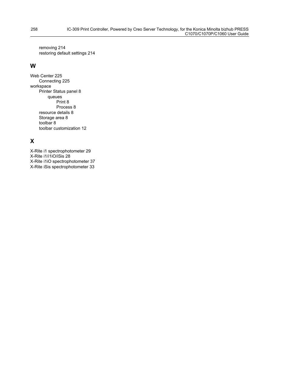 Konica Minolta bizhub PRESS C1060 User Manual | Page 268 / 270