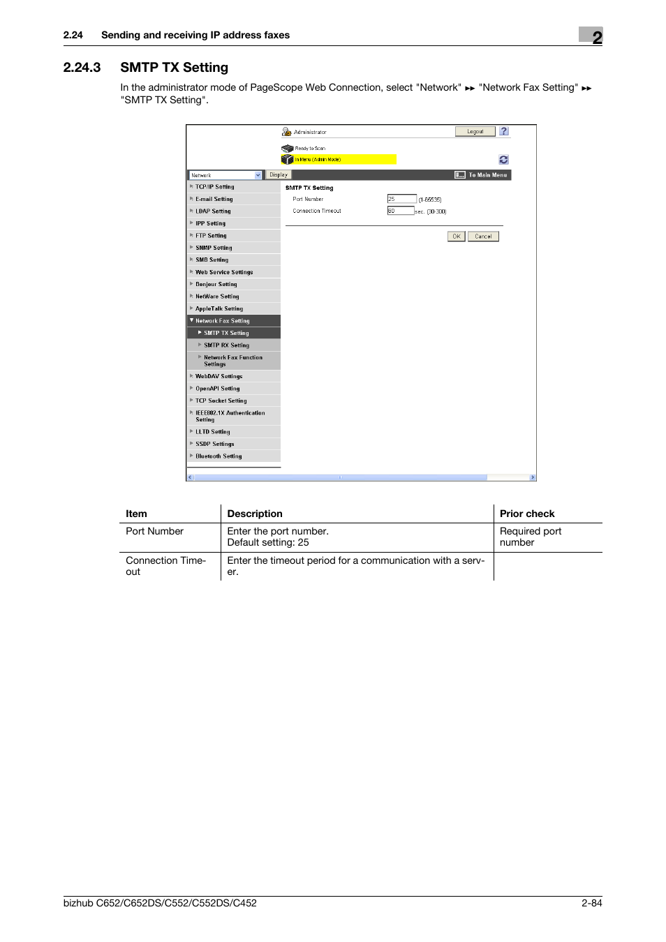 3 smtp tx setting, Smtp tx setting -84, Smtp tx setting | Konica Minolta BIZHUB C652DS User Manual | Page 102 / 343