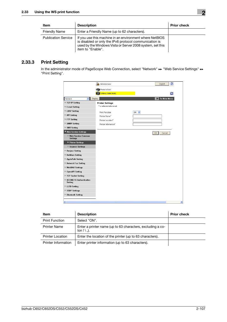 3 print setting, Print setting -107, Print setting | Konica Minolta BIZHUB C652DS User Manual | Page 125 / 343