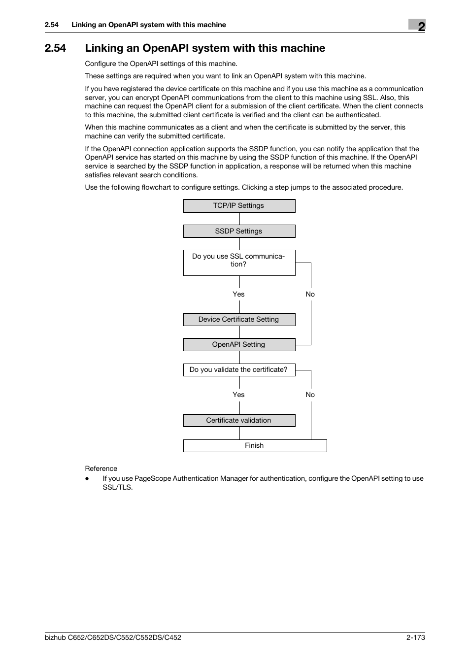 54 linking an openapi system with this machine, Linking an openapi system with this machine -173, Linking an openapi system with this machine | P. 2-173 | Konica Minolta BIZHUB C652DS User Manual | Page 191 / 343