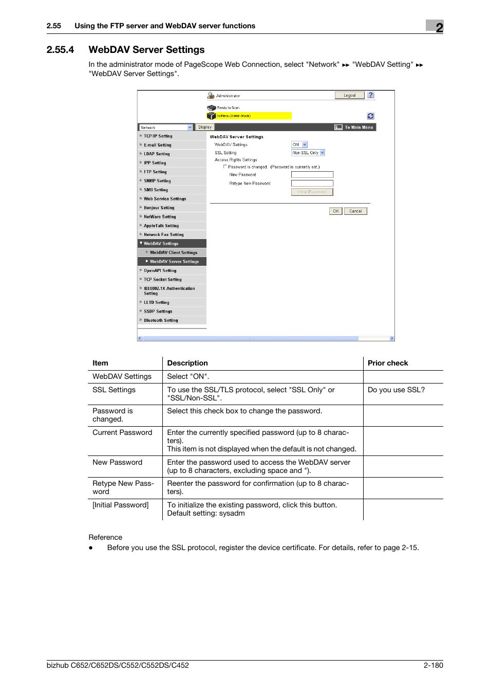 4 webdav server settings, Webdav server settings -180, Webdav server settings | Konica Minolta BIZHUB C652DS User Manual | Page 198 / 343