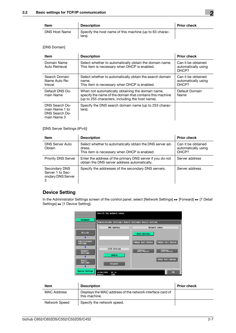 Device setting, Device setting -7 | Konica Minolta BIZHUB C652DS User Manual | Page 25 / 343