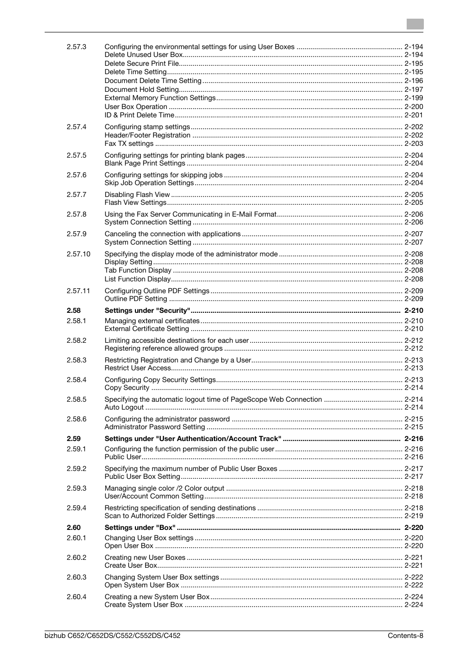 Konica Minolta BIZHUB C652DS User Manual | Page 9 / 343