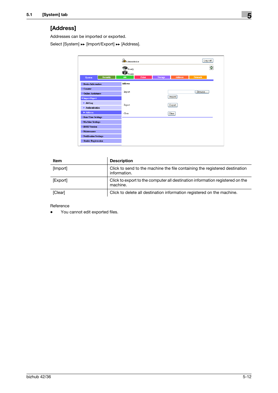 Address, Address] -12 | Konica Minolta bizhub 42 User Manual | Page 100 / 284