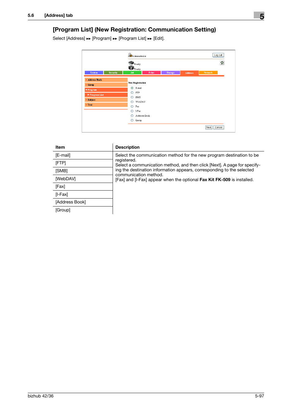 Konica Minolta bizhub 42 User Manual | Page 185 / 284