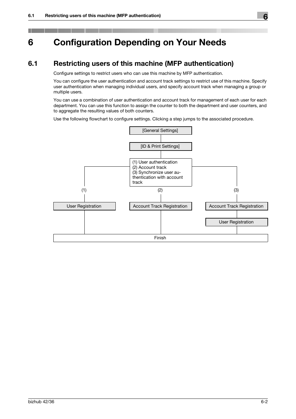 6 configuration depending on your needs, Configuration depending on your needs, 6configuration depending on your needs | Konica Minolta bizhub 42 User Manual | Page 236 / 284