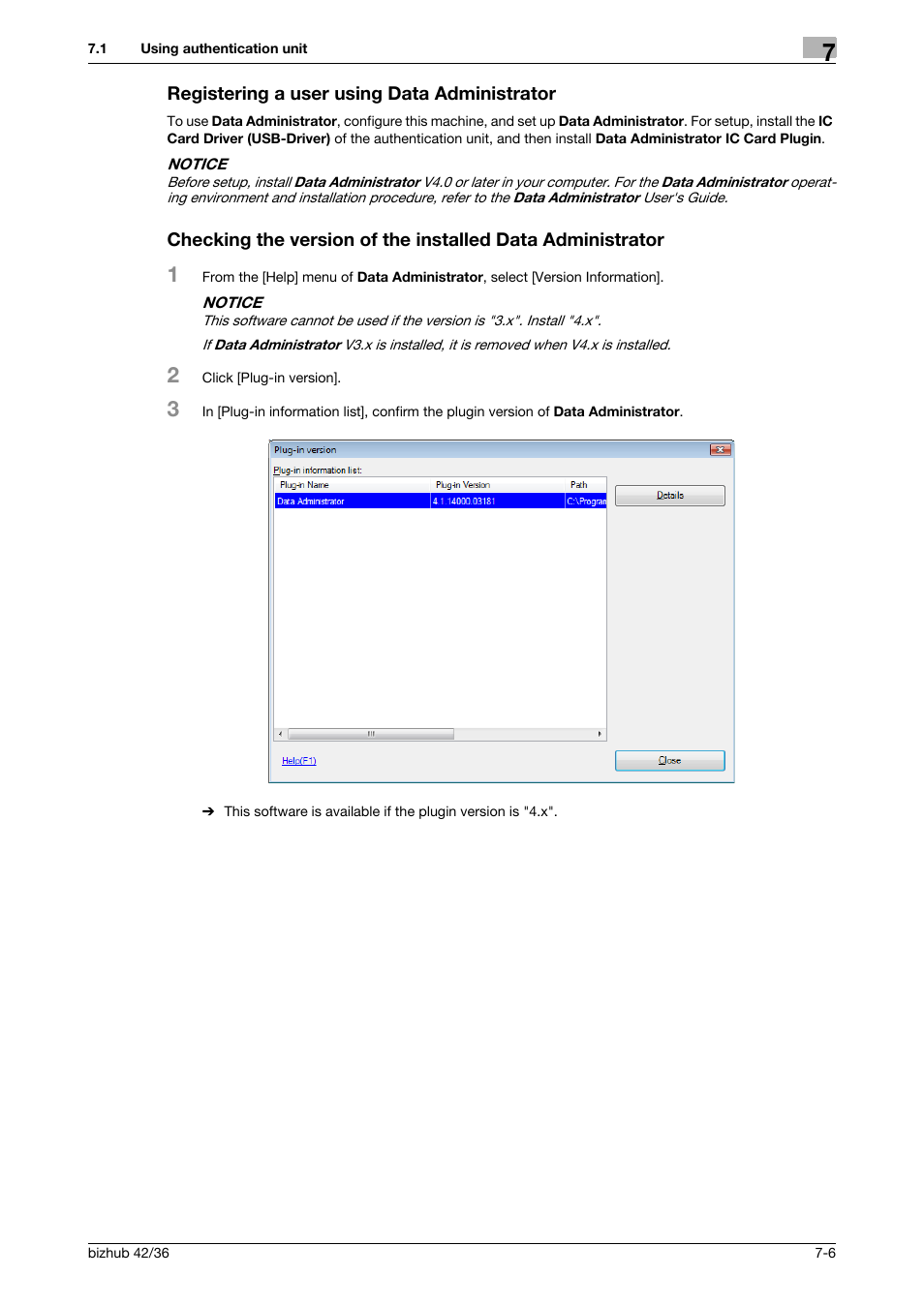 Registering a user using data administrator | Konica Minolta bizhub 42 User Manual | Page 255 / 284