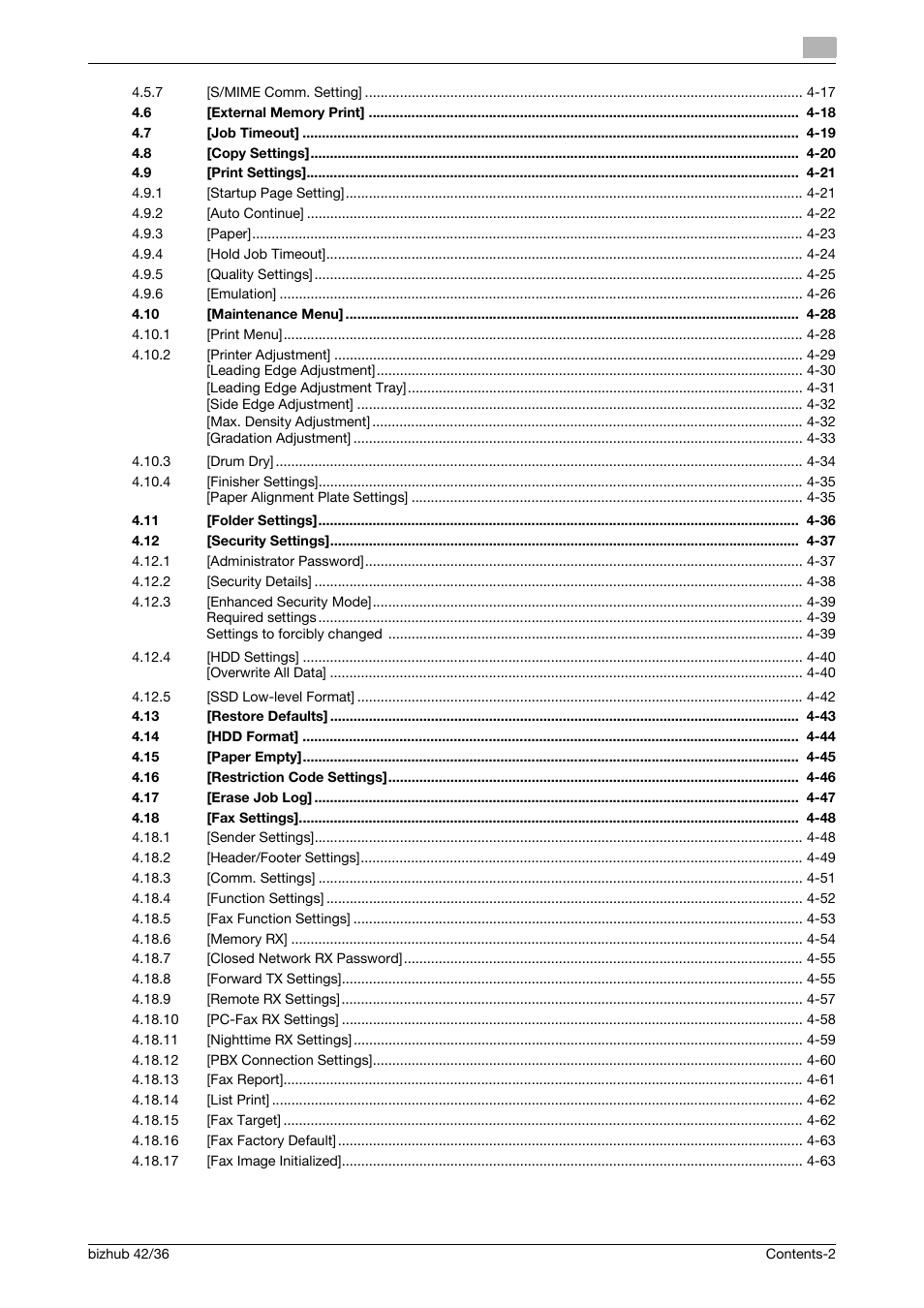 Konica Minolta bizhub 42 User Manual | Page 3 / 284