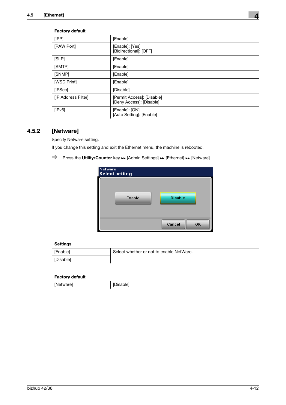 2 [netware, Netware] -12 | Konica Minolta bizhub 42 User Manual | Page 37 / 284