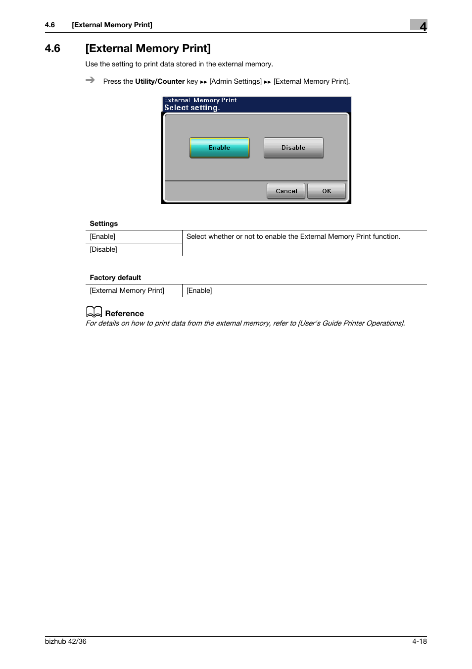 6 [external memory print, External memory print] -18 | Konica Minolta bizhub 42 User Manual | Page 43 / 284