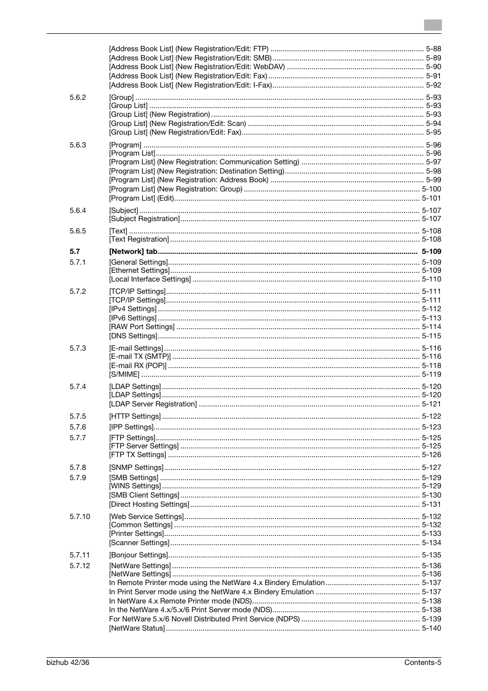 Konica Minolta bizhub 42 User Manual | Page 6 / 284