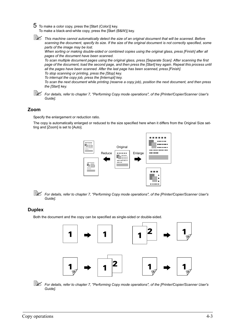 Zoom, Duplex, Zoom -3 duplex -3 | Konica Minolta bizhub C35 User Manual | Page 27 / 42