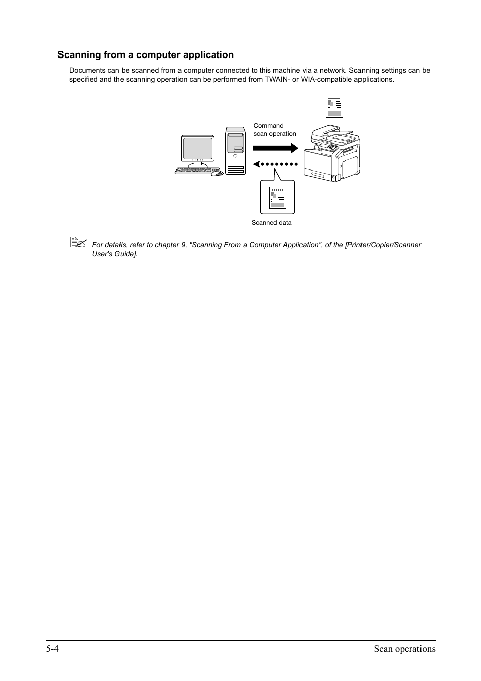 Scanning from a computer application, Scanning from a computer application -4 | Konica Minolta bizhub C35 User Manual | Page 34 / 42