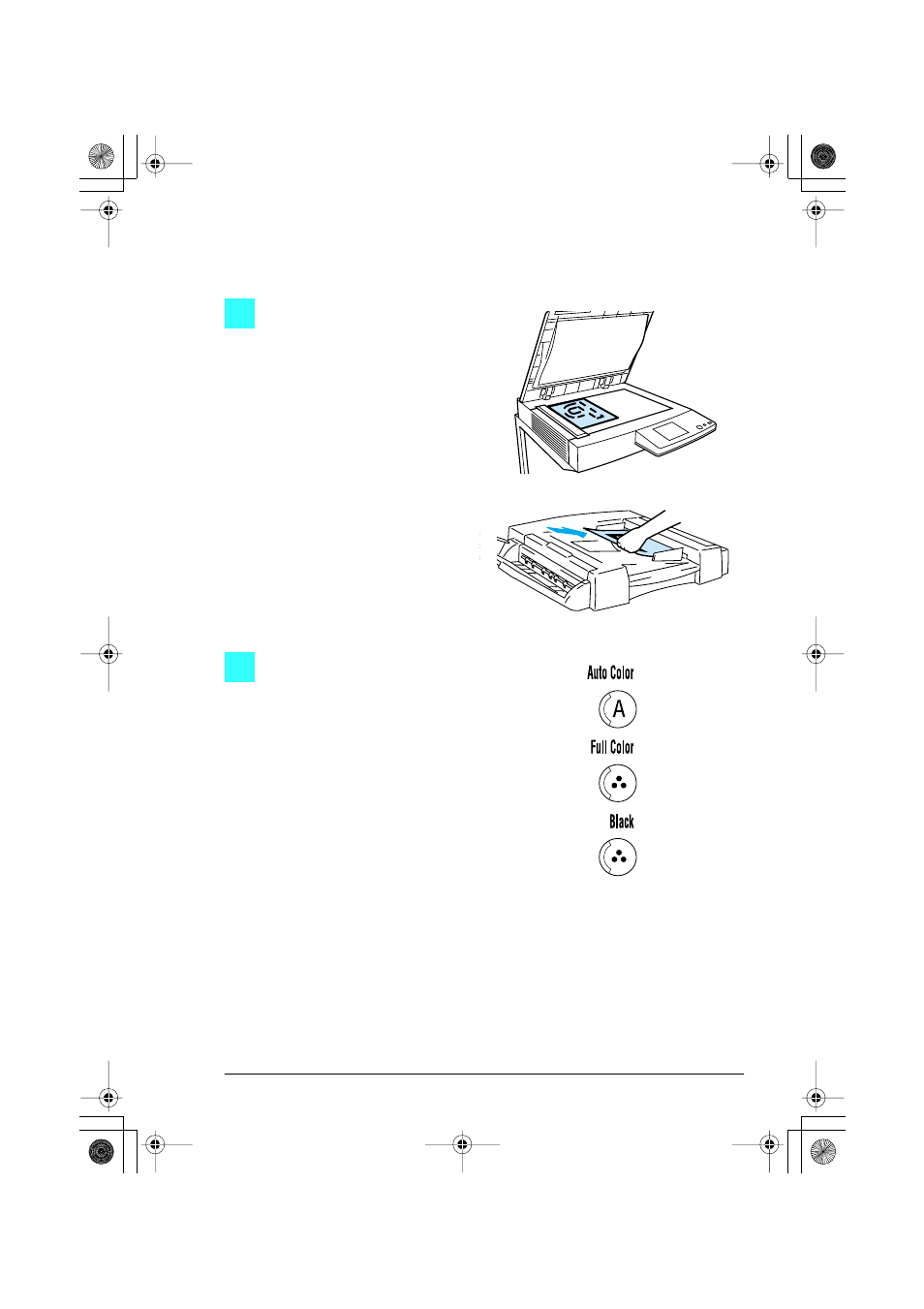 To copy onto manually fed paper | Konica Minolta CF2001 User Manual | Page 13 / 38