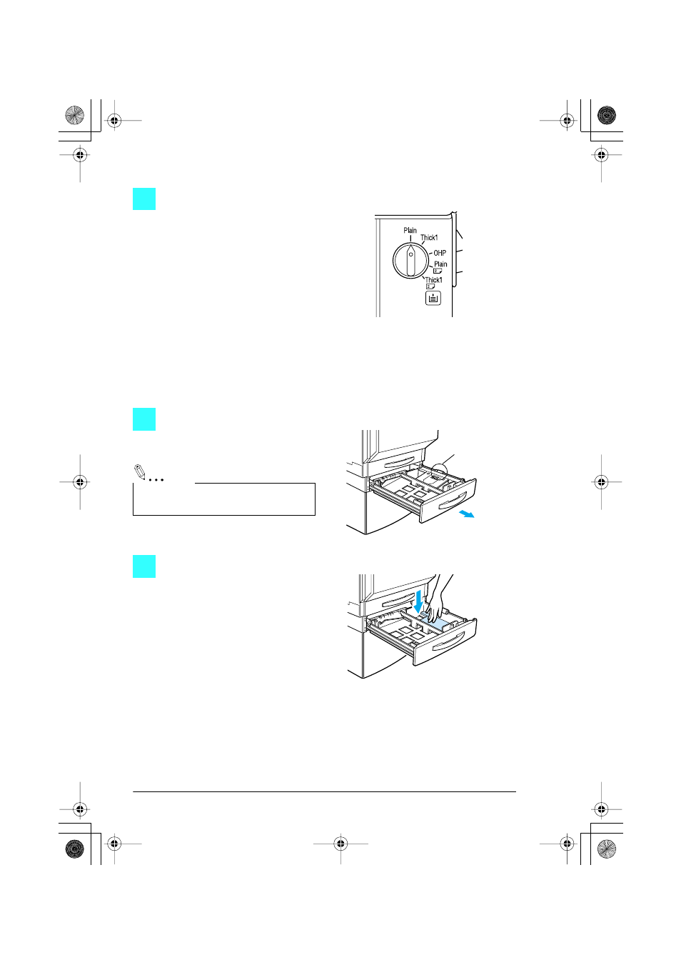 To load paper into the 2nd drawer | Konica Minolta CF2001 User Manual | Page 6 / 38