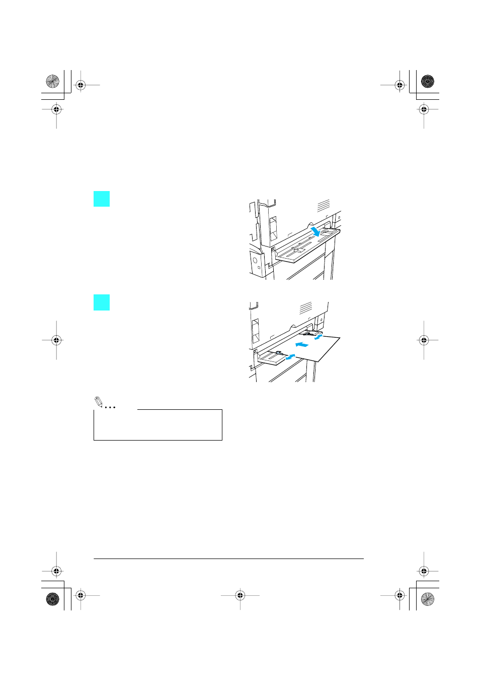 To load paper into the manual bypass tray | Konica Minolta CF2001 User Manual | Page 8 / 38