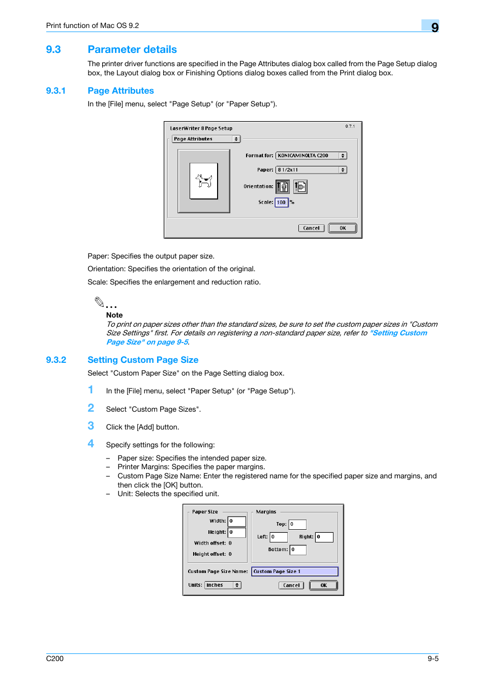 3 parameter details, Parameter details -5 | Konica Minolta bizhub C200 User Manual | Page 109 / 156