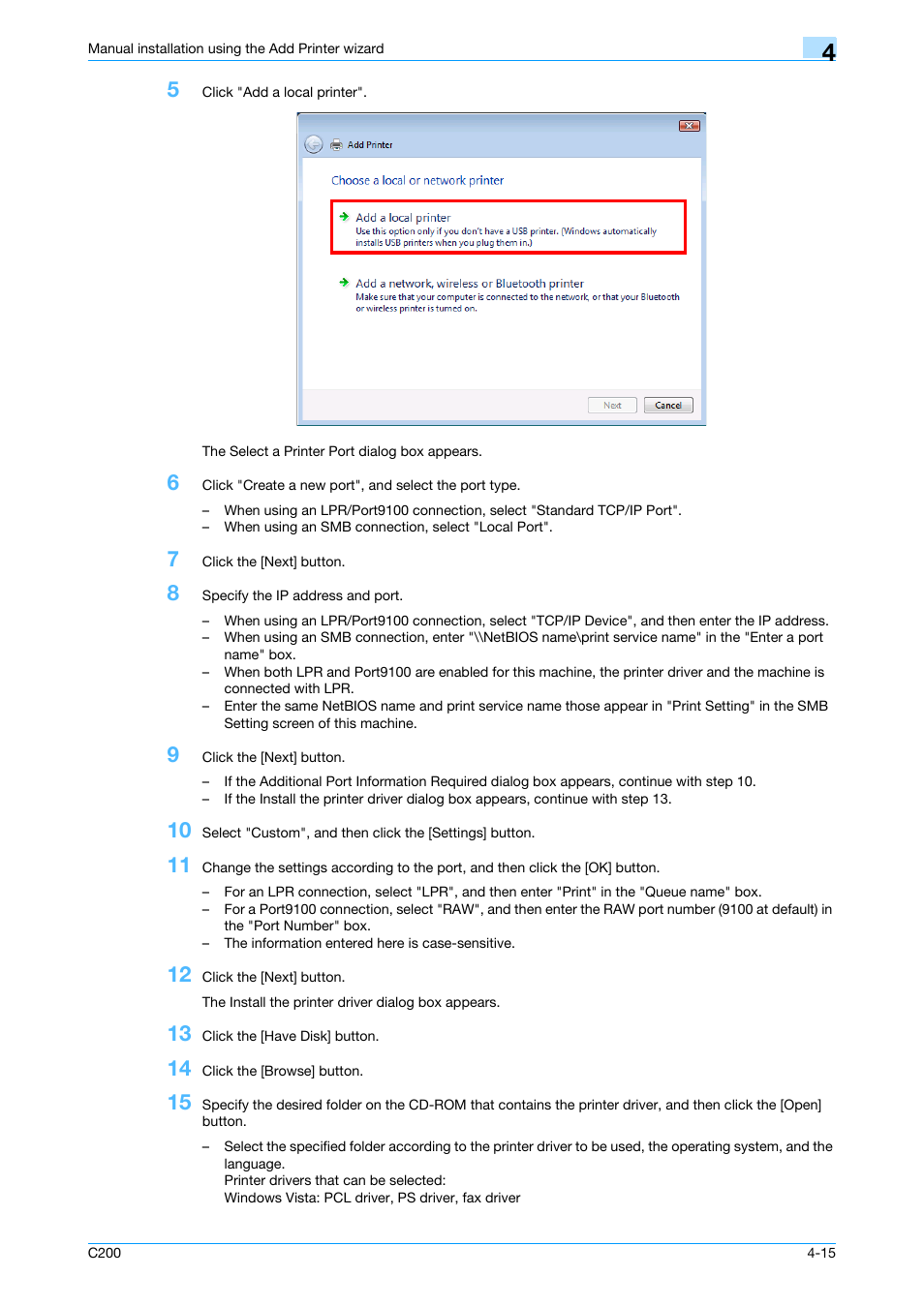 Konica Minolta bizhub C200 User Manual | Page 47 / 156