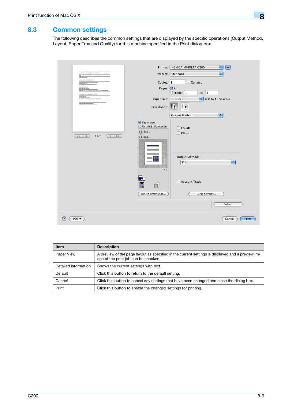 3 common settings, Common settings -6 | Konica Minolta bizhub C200 User Manual | Page 96 / 156